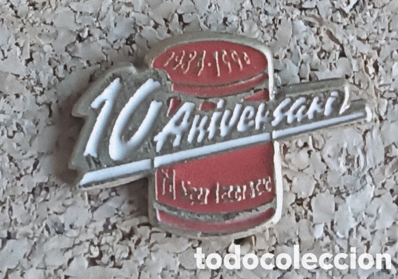 Pins de colecci&oacute;n: PIN 10&deg; ANIVERSARIO RD HIPER DECORACI&Oacute;N 1984-1994