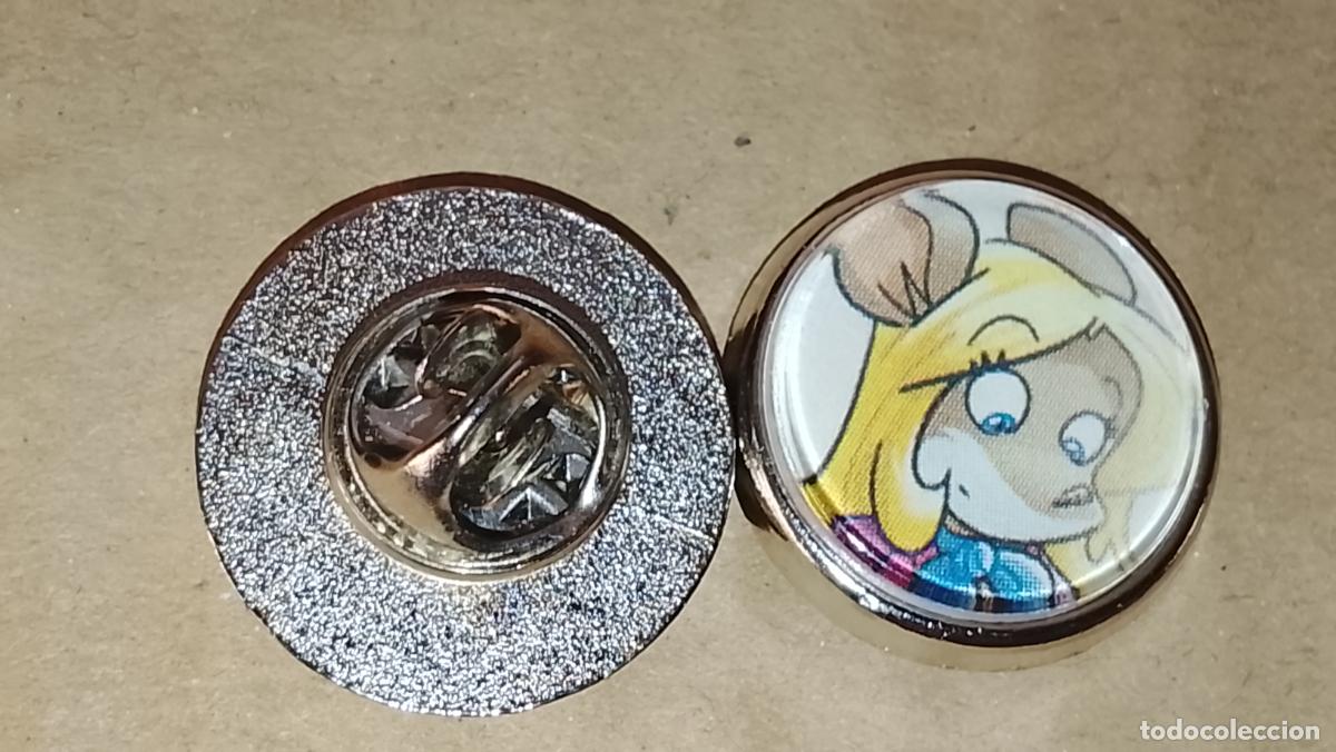 Pins de colecci&oacute;n: pin redondo metal - infantil dibujos animados c&oacute;mics Tea Stilton