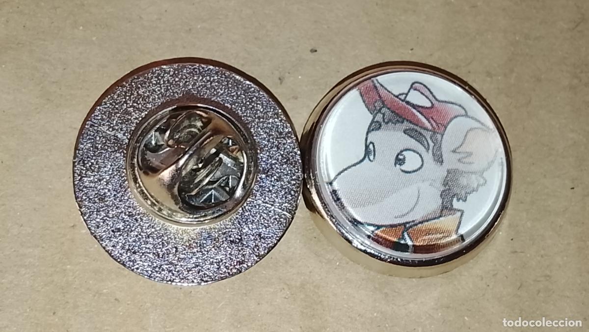 Pins de colecci&oacute;n: pin redondo metal - infantil dibujos animados c&oacute;mics Tea Stilton