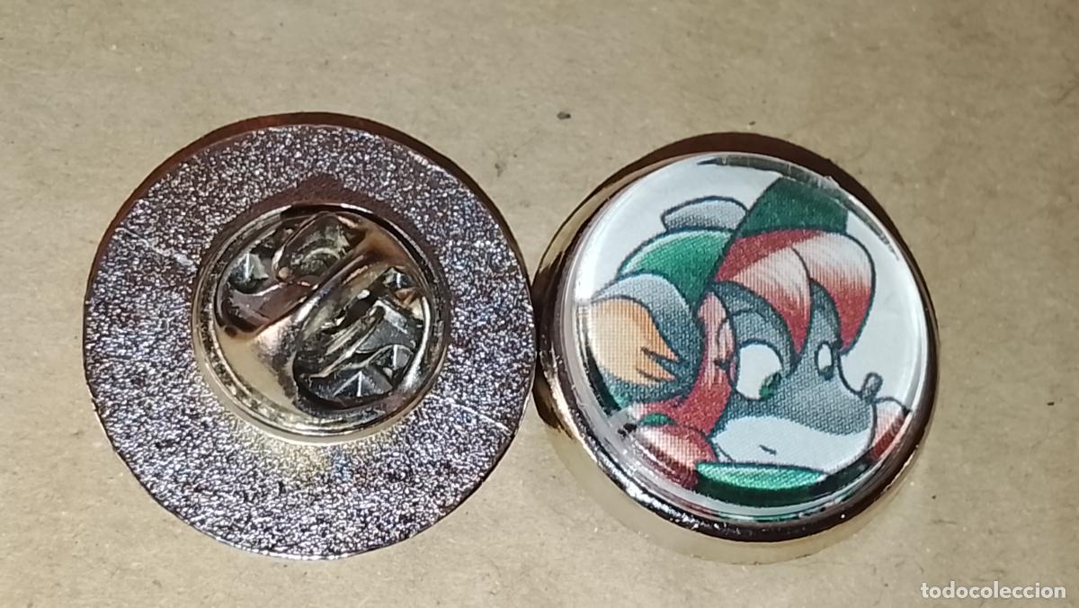Pins de colecci&oacute;n: pin redondo metal - infantil dibujos animados c&oacute;mics Tea Stilton