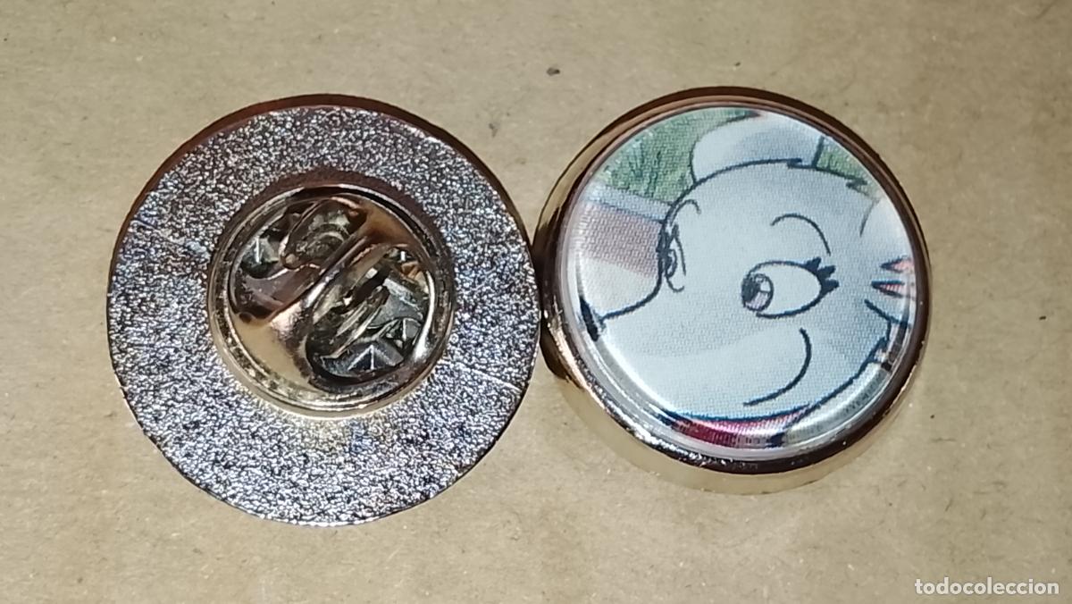 Pins de colecci&oacute;n: pin redondo metal - infantil dibujos animados c&oacute;mics Tea Stilton