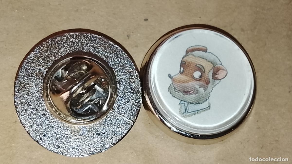 Pins de colecci&oacute;n: pin redondo metal - infantil dibujos animados c&oacute;mics Tea Stilton
