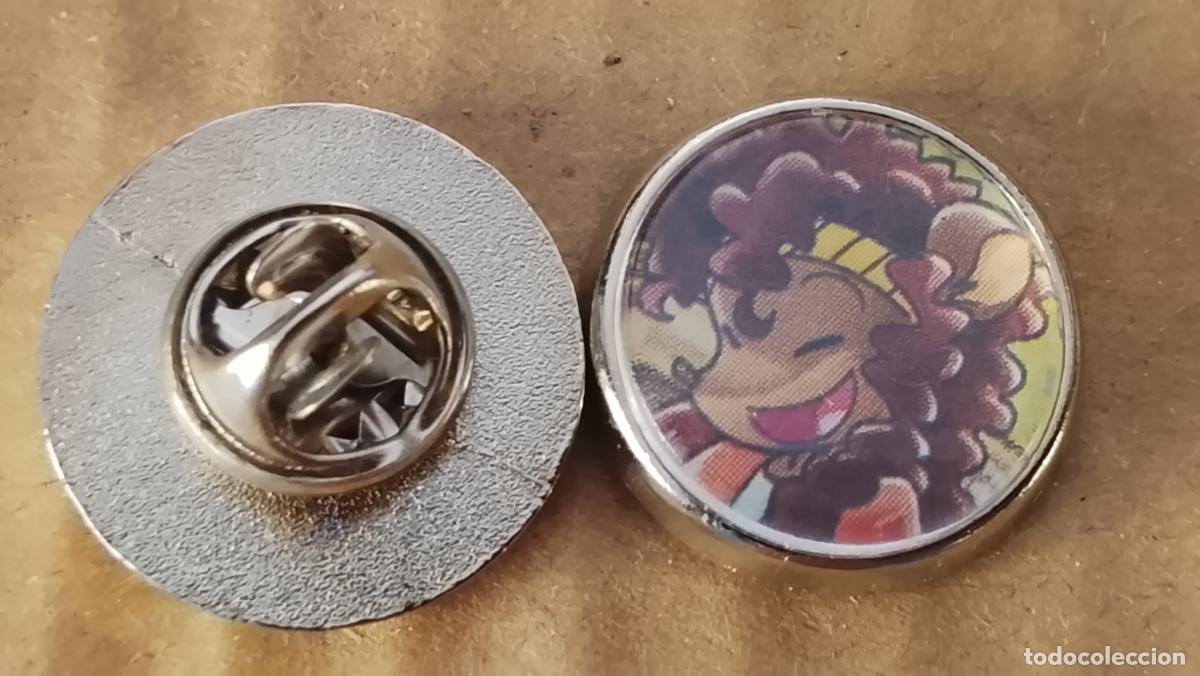 Pins de colecci&oacute;n: pin redondo metal - infantil dibujos animados c&oacute;mics Tea Stilton