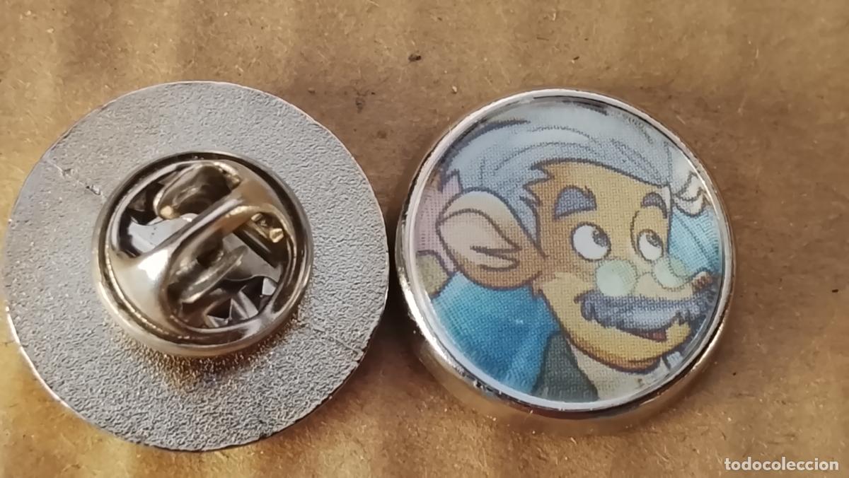 Pins de colecci&oacute;n: pin redondo metal - infantil dibujos animados c&oacute;mics Tea Stilton