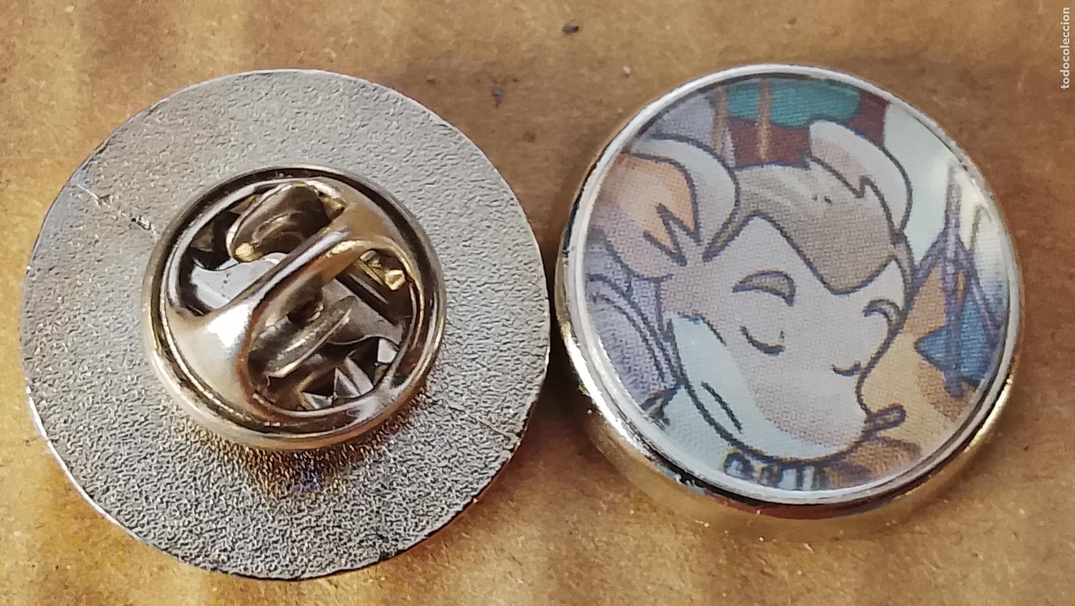 Pins de colecci&oacute;n: pin redondo metal - infantil dibujos animados c&oacute;mics Tea Stilton