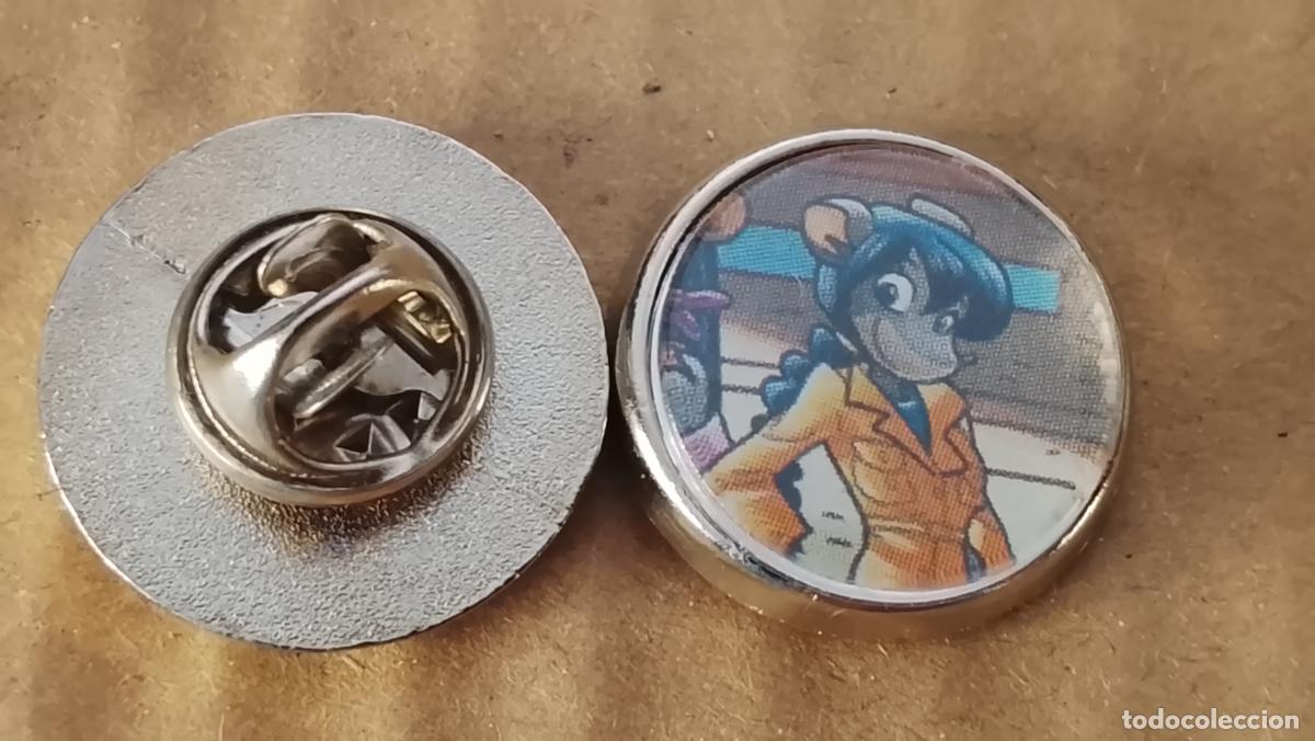 Pins de colecci&oacute;n: pin redondo metal - infantil dibujos animados c&oacute;mics Tea Stilton