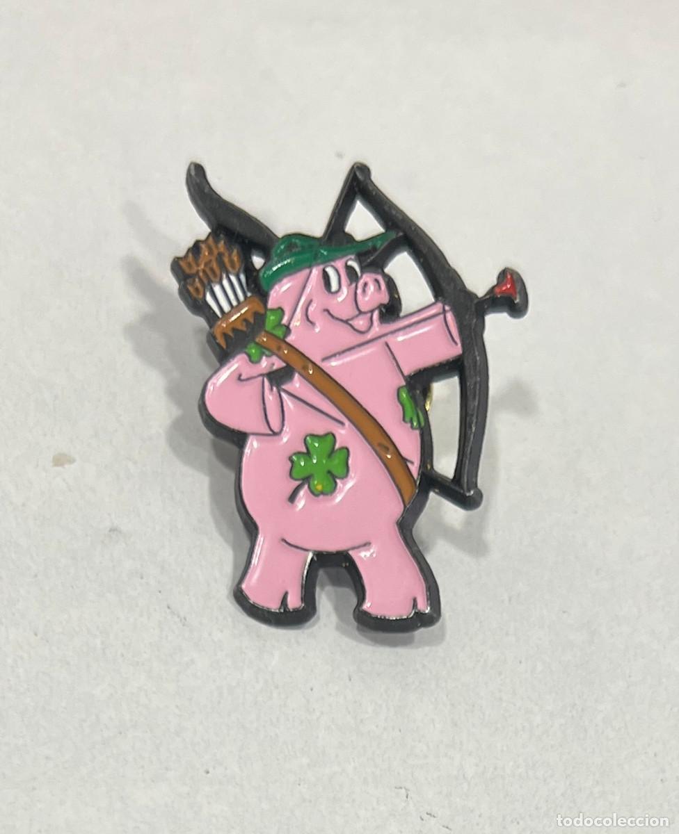 Pins de colecci&oacute;n: PIN BANCOS Y CAJAS DE AHORRO. BBVA. CERDITO DE ROBIN HOOD