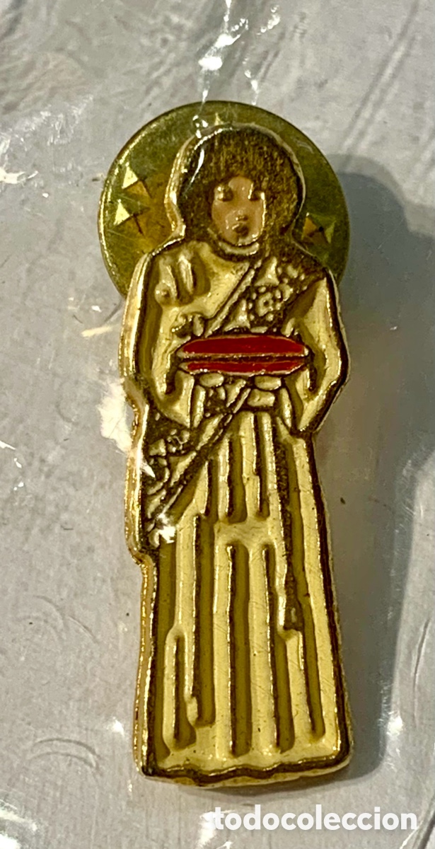 Pins de colecci&oacute;n: Pin. Santo. Metal y esmalte. A&ntilde;os 90.