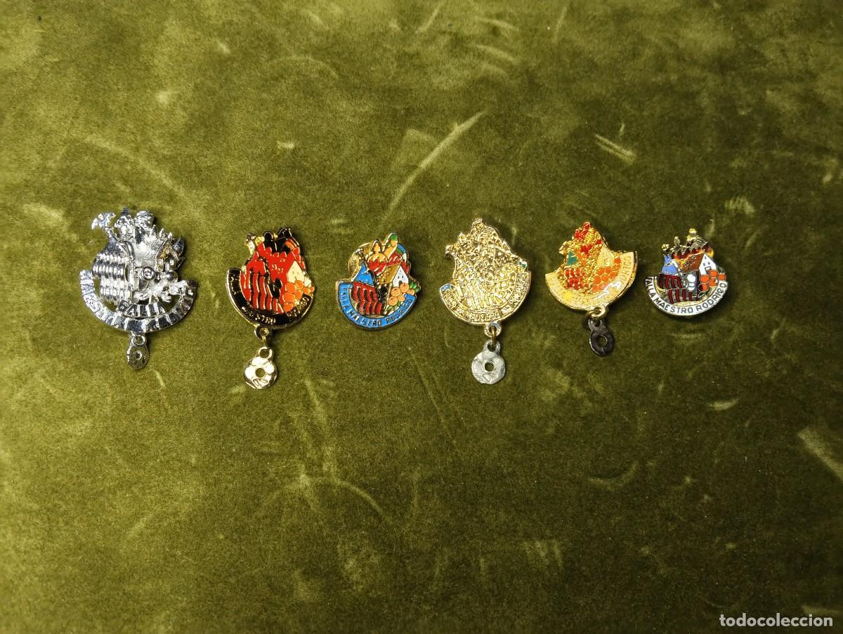 Pins de colecci&oacute;n: LOTE DE 6 INSIGNIAS / PINS VARIANTES FALLA LA RODRI AV DA. MAESTRO RODRIGO VALENCIA - JCF N&ordm; 325