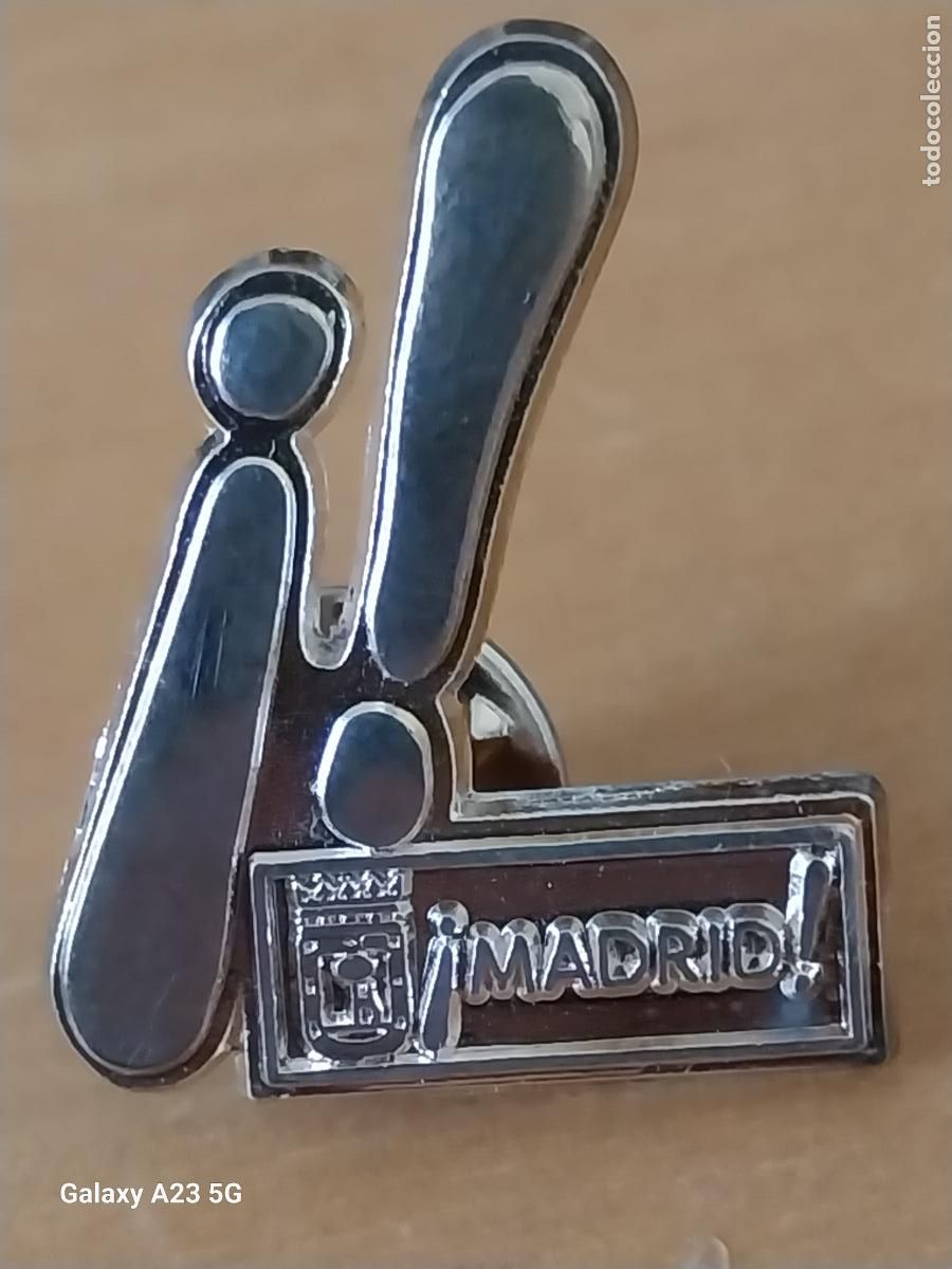 Pins de colecci&oacute;n: MADRID PIN PINCHO METAL CROMADO 2.7CMS ALTO