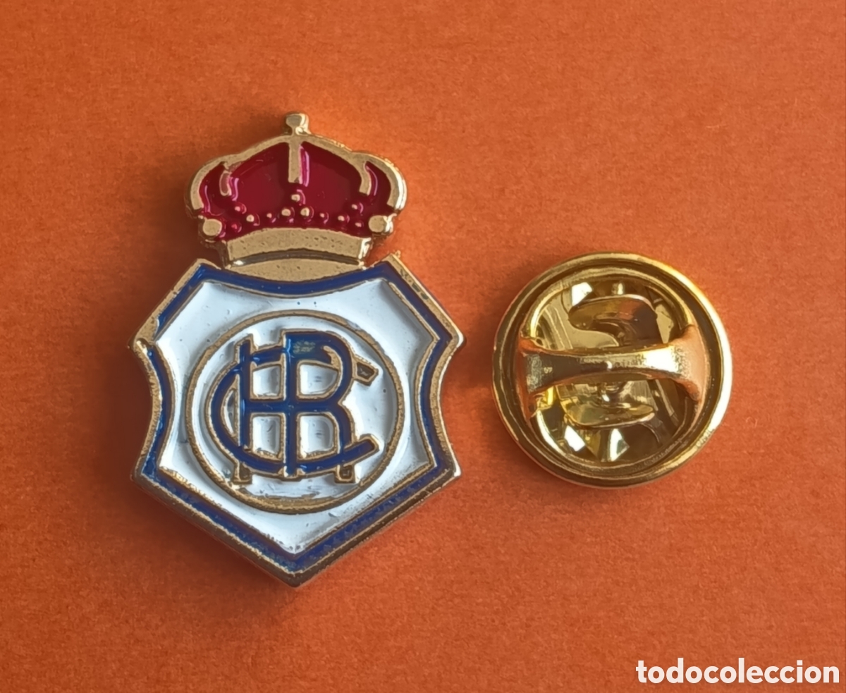 Pins de colecci&oacute;n: PIN FUTBOL - ESCUDO DEL RECREATIVO DE HUELVA