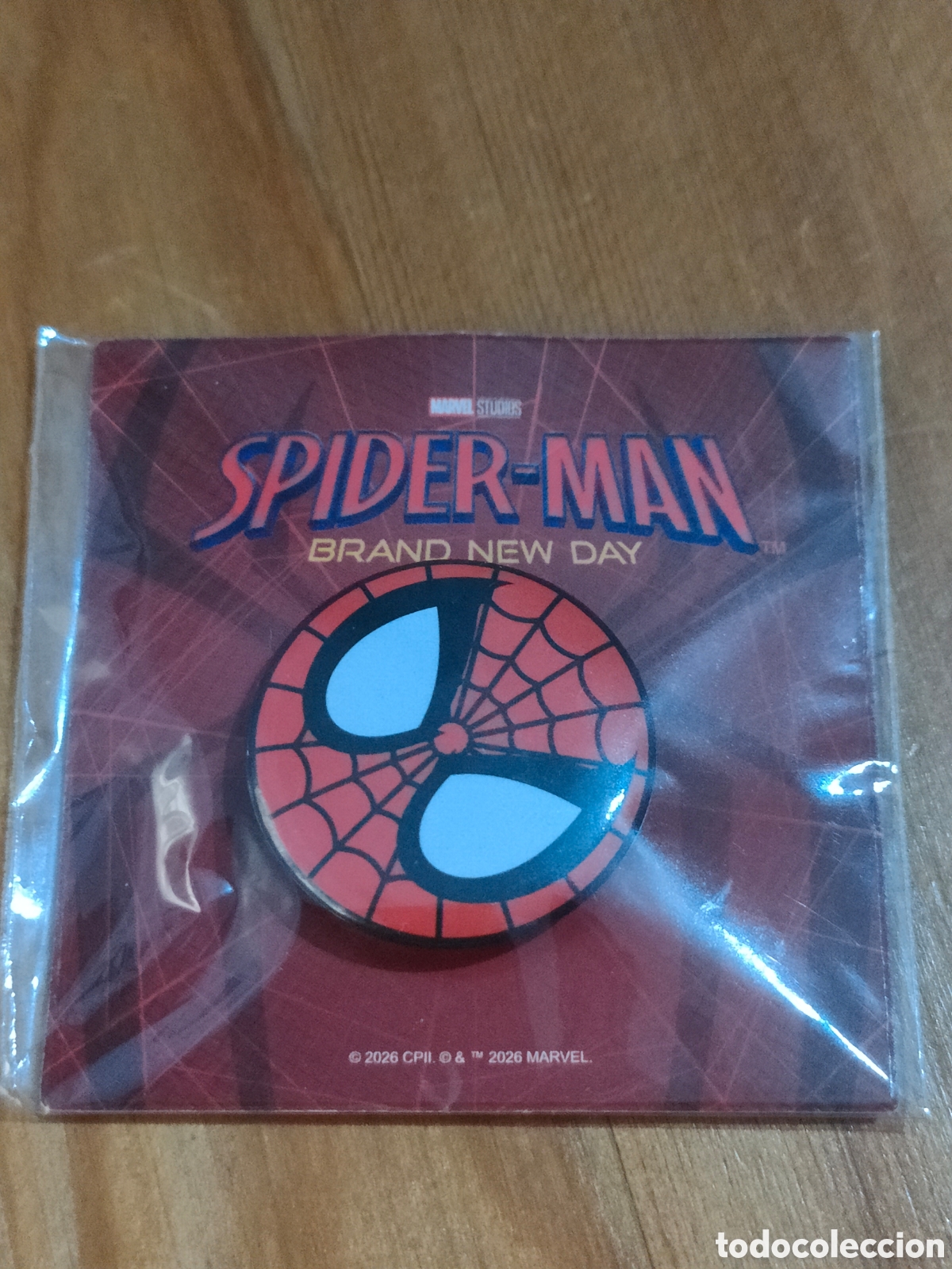 Pins de colecci&oacute;n: Chapa pin promocional de la pel&iacute;cula Spider-Man: Brand New Day. Si uso. Spiderman Marvel.