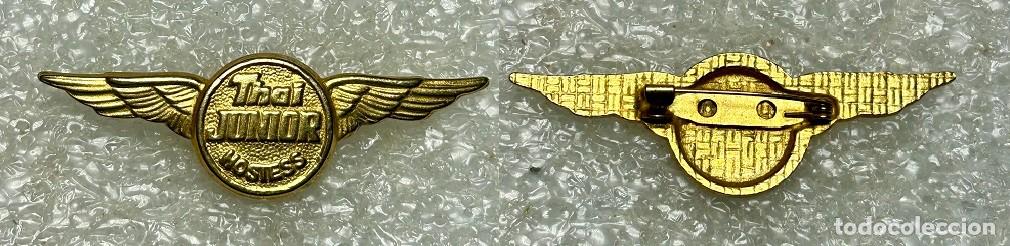 Pins de colecci&oacute;n: 4097.Insignia vintage de alas de azafata junior de la aerol&iacute;nea Thai Junior Hostess Wings Badge
