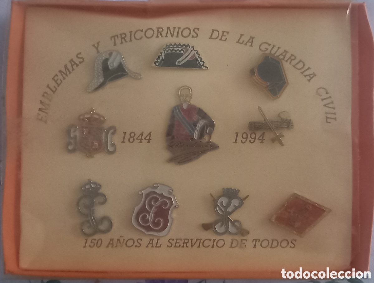 Pins de colecci&oacute;n: Emblemas y tricornios Guardia Civil 150 a&ntilde;os