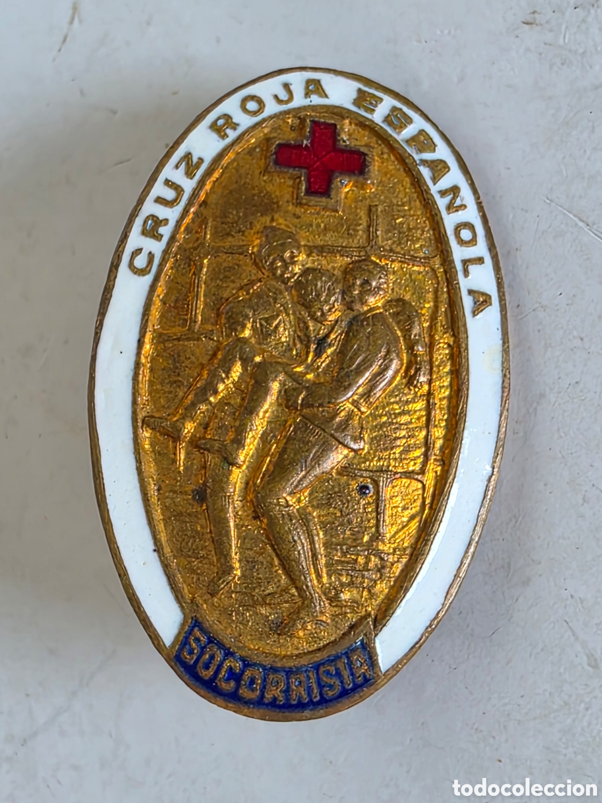 Pins de colecci&oacute;n: Insignia aguja Cruz Roja Espa&ntilde;ola Socorrista