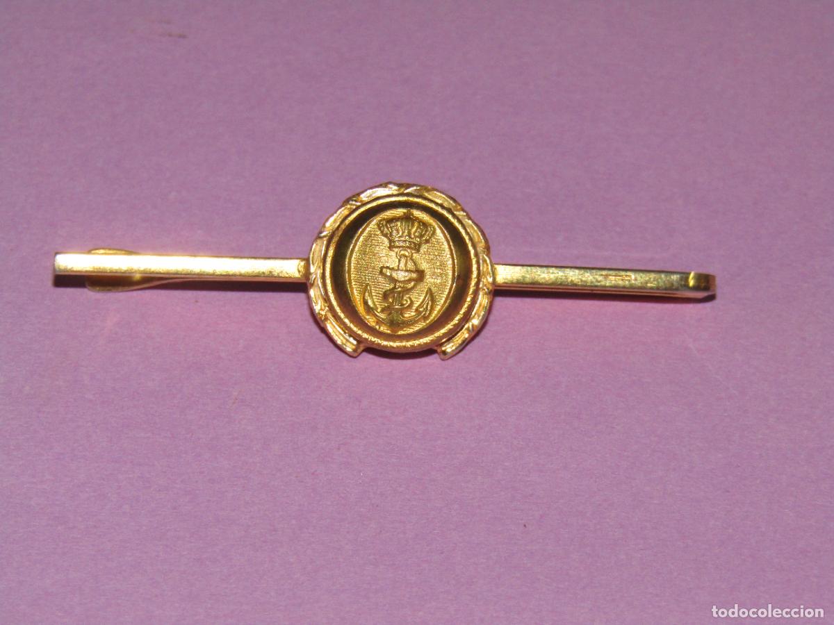 Pins de colecci&oacute;n: Antiguo Pasador de Corbata en Lat&oacute;n de la Armada Espa&ntilde;ola - Marina de Guerra
