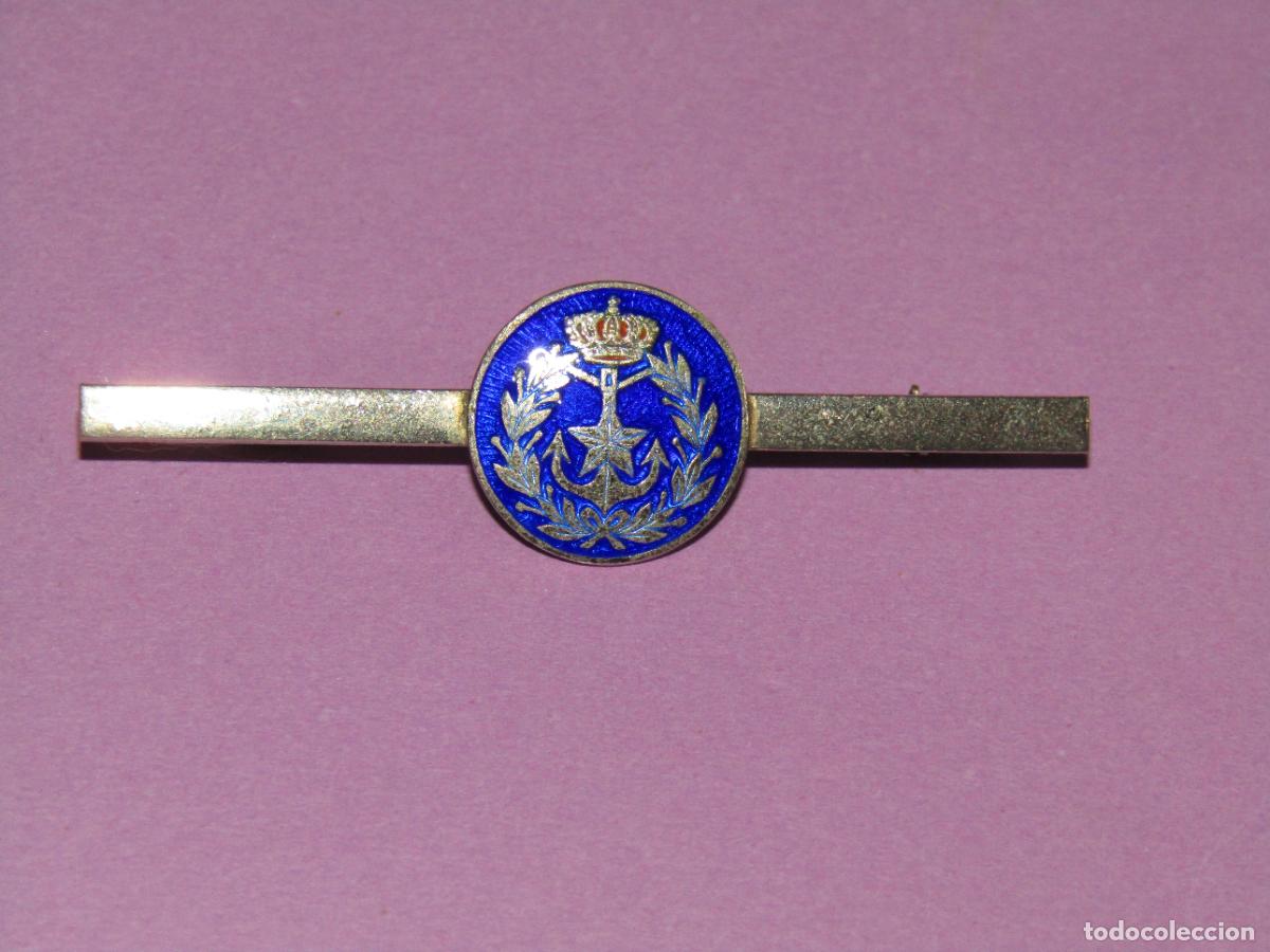 Pins de colecci&oacute;n: Antiguo Pasador de Corbata en Lat&oacute;n y Esmaltes del ESTADO MAYOR DEL EJ&Eacute;RCITO