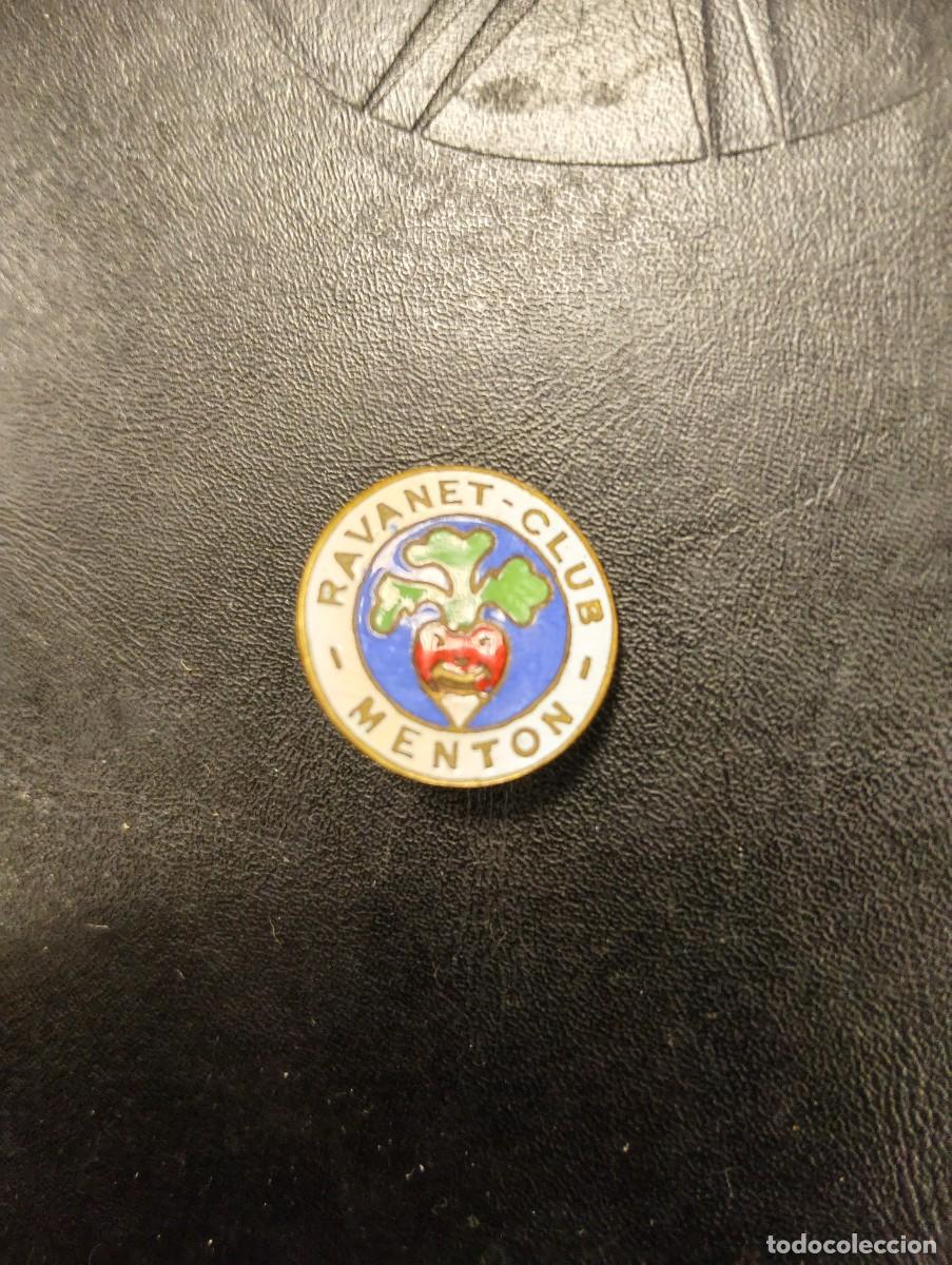 Pins de colecci&oacute;n: RARO Y ANTIGUO PIN / INSIGNIA DE BROCHE - ESMALTADO - CLUB RAVANET - MENTON