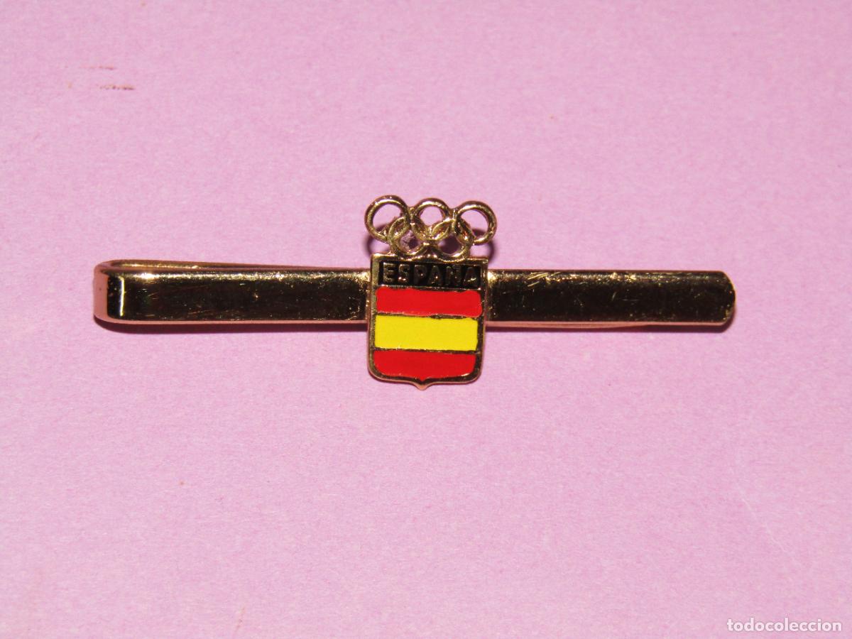 Pins de colecci&oacute;n: Antiguo Pasador de Corbata en Lat&oacute;n y Esmaltes del Comit&eacute; Ol&iacute;mpico Espa&ntilde;ol