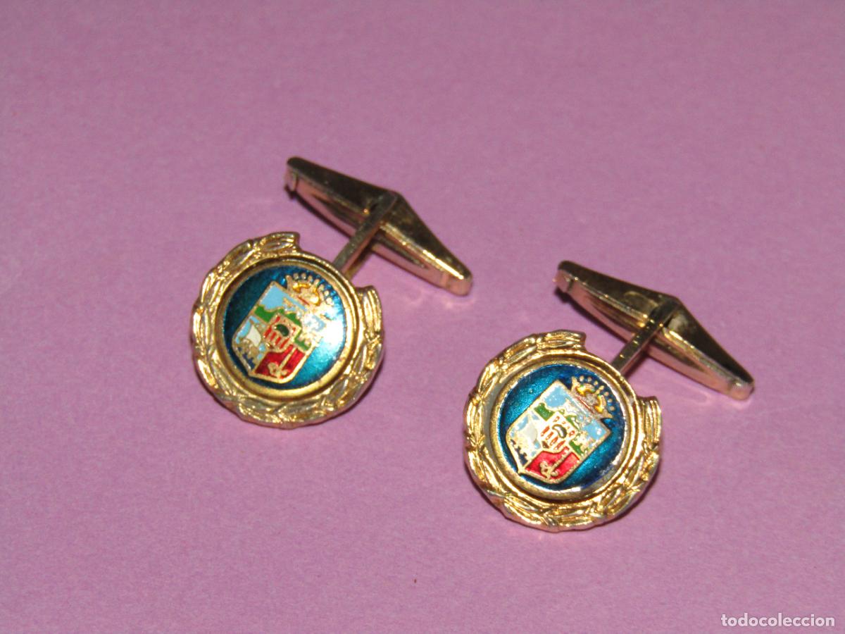 Pins de colecci&oacute;n: Antiguos Gemelos con Escudo a Identificar