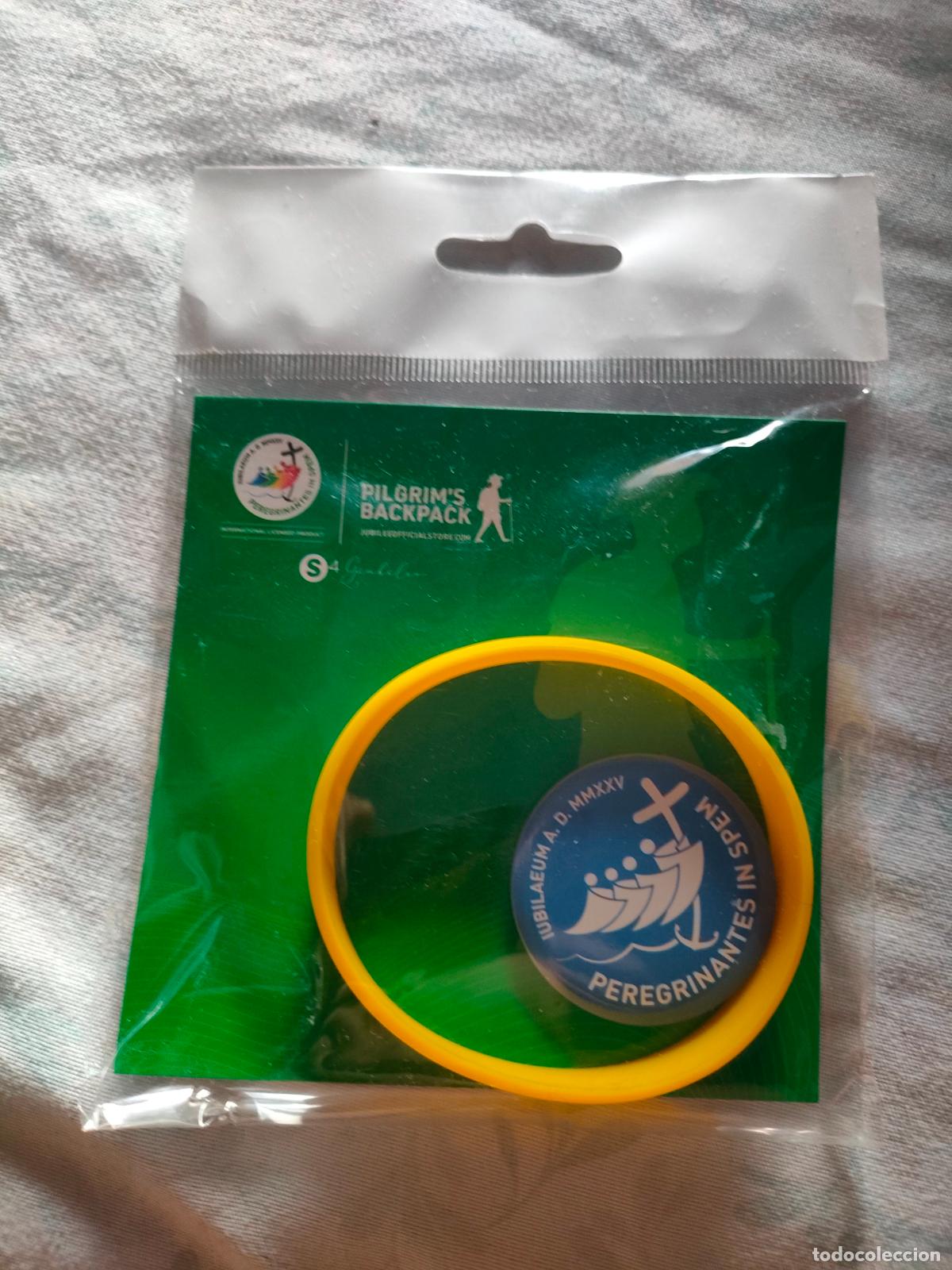 Pins de colecci&oacute;n: LOTE CHAPA Y PULSERA OFICIALES - JUBILEO ROMA 2025 - PRODUCTO OFICIAL-NUEVO