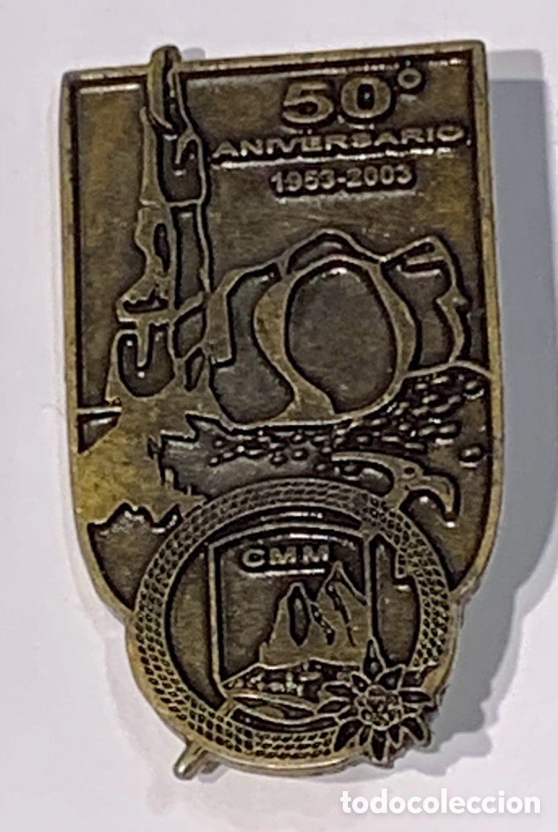 Pins de colecci&oacute;n: Pin. 50&deg; Aniverario. CMM. Club Monta&ntilde;eros de Murcia. 1953-2003.
