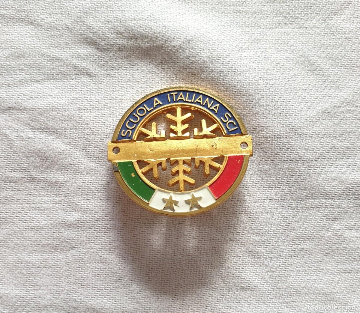 Pins de colecci&oacute;n: Pin original de escuela de esqu&iacute; italiana de &eacute;poca - sin ubicaci&oacute;n