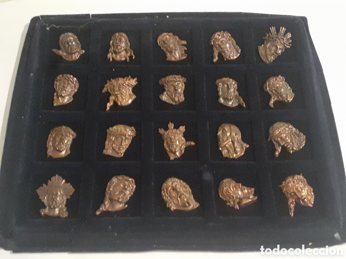 Pins de colecci&oacute;n: COLECCION 20 PINS LOS ROSTROS DE LOS CRISTOS DE ZAMORA. SEMANA SANTA DE ZAMORA