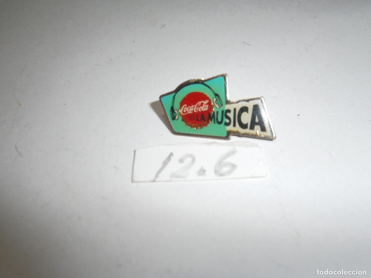 Pins de colecci&oacute;n: ANTIGUO PIN COCA COLA ES LA MUSICA A&Ntilde;OS 90