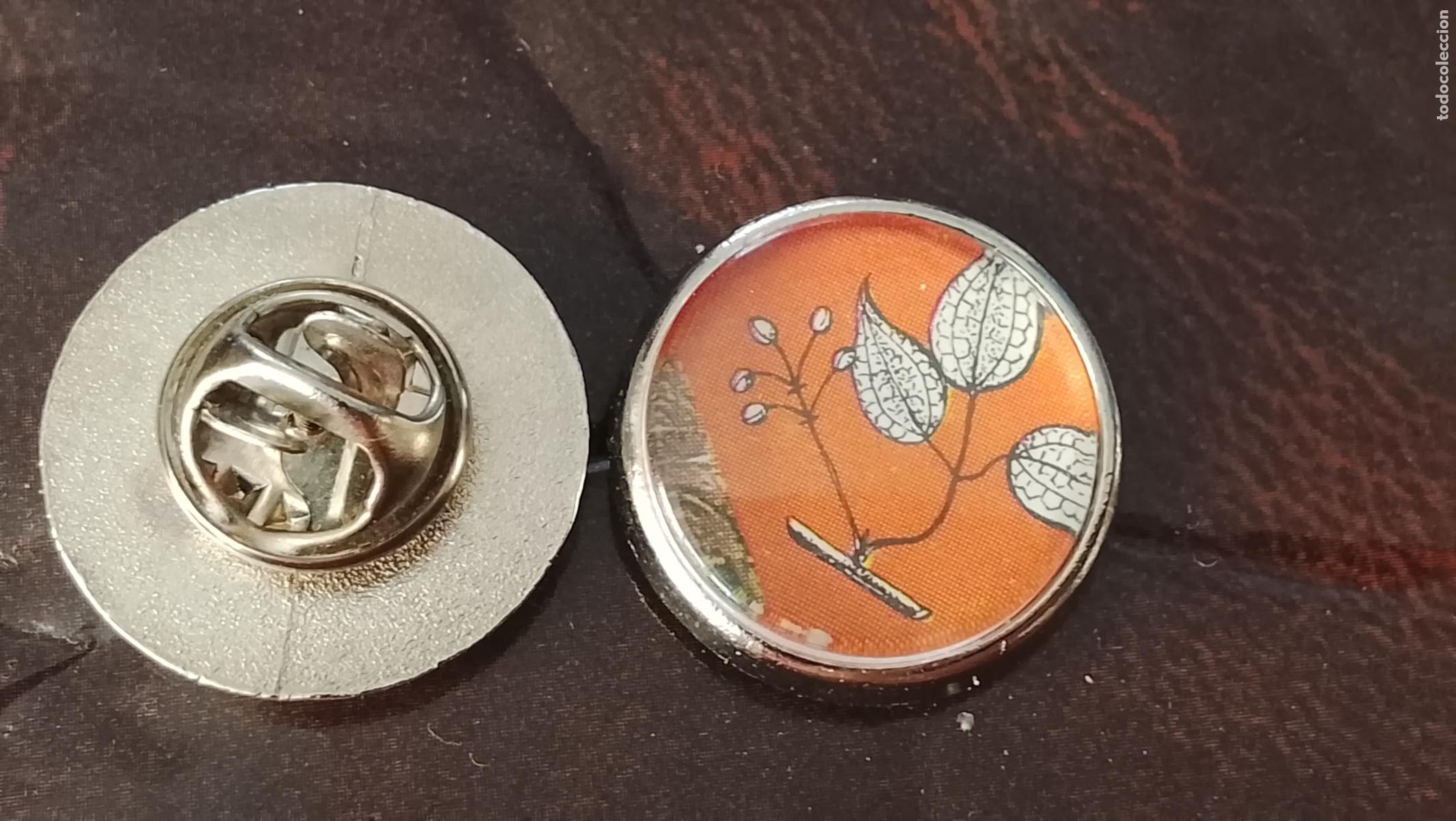 Pins de colecci&oacute;n: pin redondo metal - PLANTAS ECOLOGISTA BOTANICA CIENCIAS naturales - PLANTAS familias botanicas