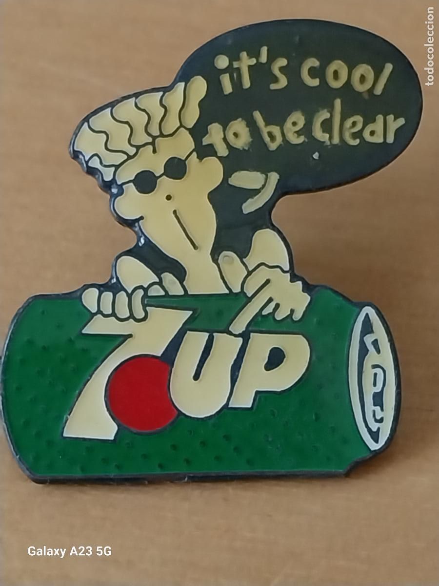 Pins de colecci&oacute;n: FIDO DIDO 7 UP REFRESCO MASCOTA PIN PINCHO GOTA VINTAGE 3.07CMS ALTO IT&acute;S COOL TO BE CLEAR
