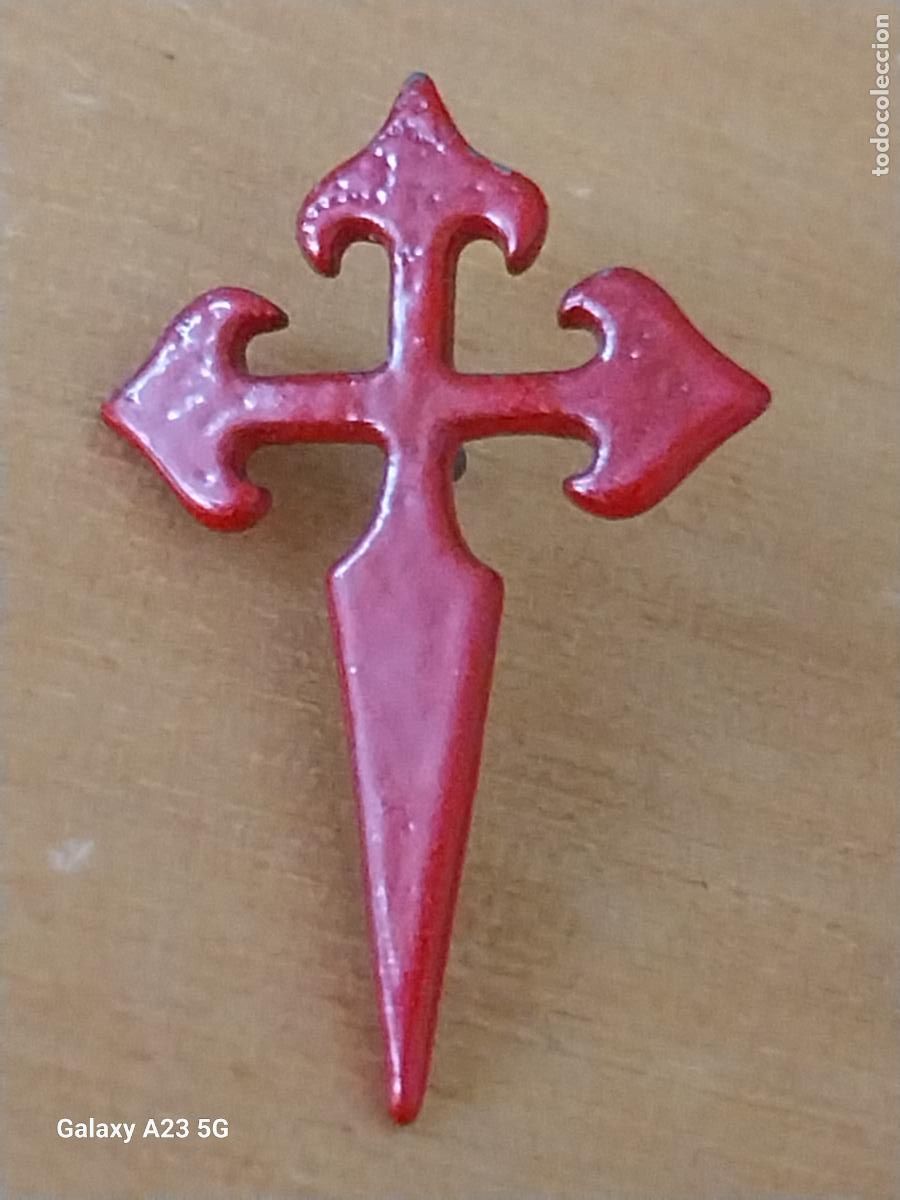 Pins de colecci&oacute;n: ORDEN SANTIAGO PIN PINCHO 2.71CMS ALTO METAL PINTURA BR VINTAGE