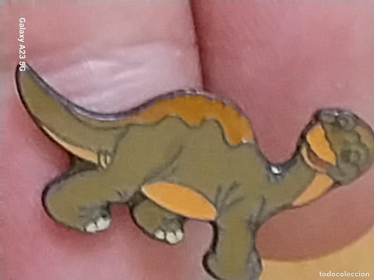 Pins de colecci&oacute;n: PIE PEQUE&Ntilde;O DINOSAURIO PIN PINCHO 2.53CMS LARGO METAL PINTURA LACADA VINTAGE