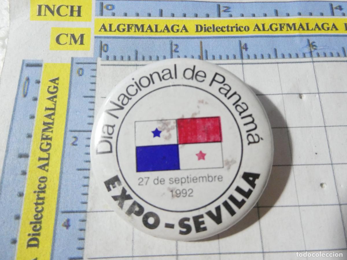 Pins de colecci&oacute;n: CHAPA INSIGNIA BROCHE. TURISMO. EXPO 92 1992 SEVILLA PABELL&Oacute;N D&Iacute;A NACIONAL PANAM&Aacute;. NO PIN
