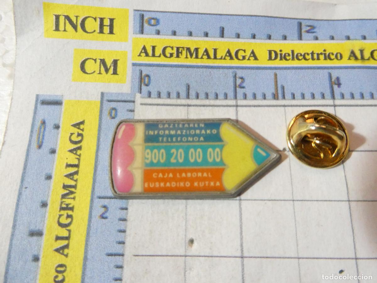 Pins de colecci&oacute;n: PIN PAIS VASCO &Aacute;LAVA. CAJA LABORAL TEL&Eacute;FONO