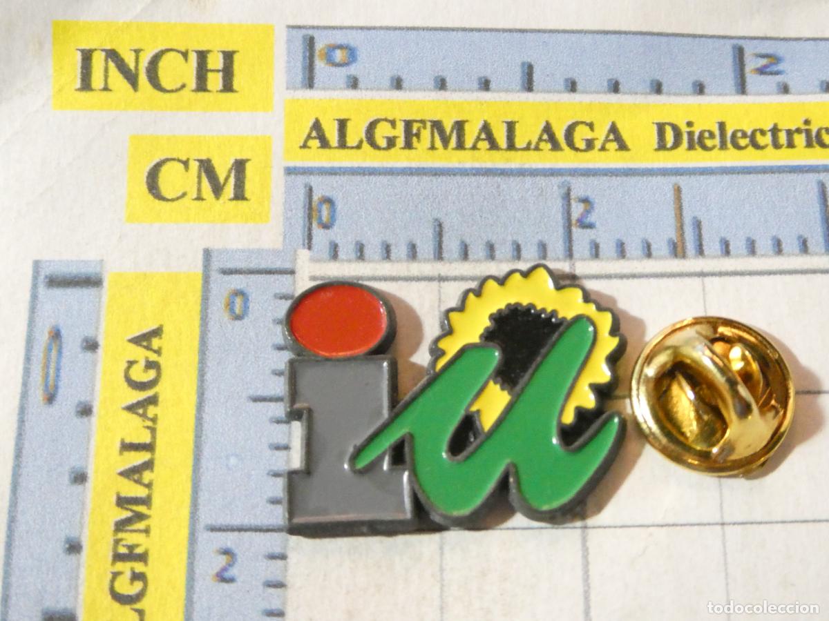 Pins de colecci&oacute;n: PIN POL&Iacute;TICO SINDICAL IZQUIERDA UNIDA LOS VERDES