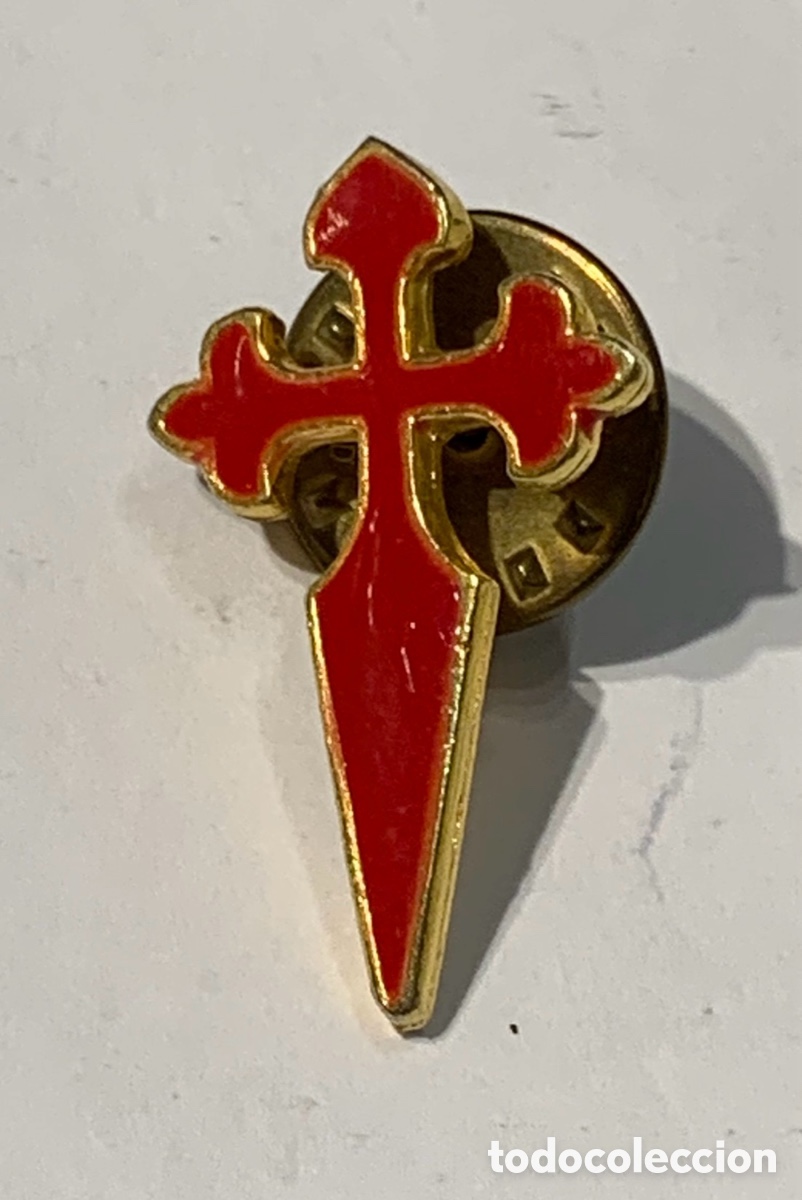 Pins de colecci&oacute;n: Pin. Cruz De Santiago. Metal y esmalte.