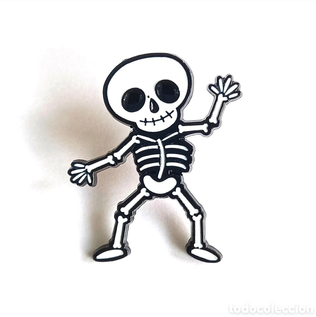 Pins de colecci&oacute;n: Pin met&aacute;lico &rdquo;Esqueleto&rdquo;.