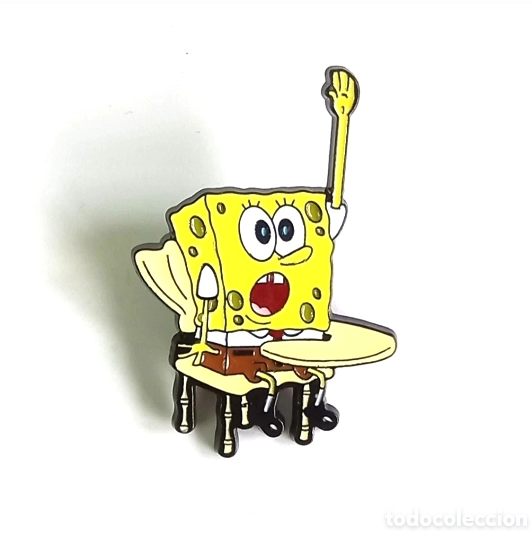 Pins de colecci&oacute;n: Pin &rdquo;Bob Esponja en clase&rdquo;.