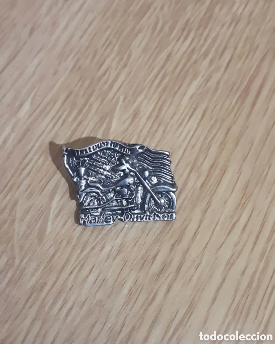 Pins de colecci&oacute;n: Pin Harley Davidson Plateado
