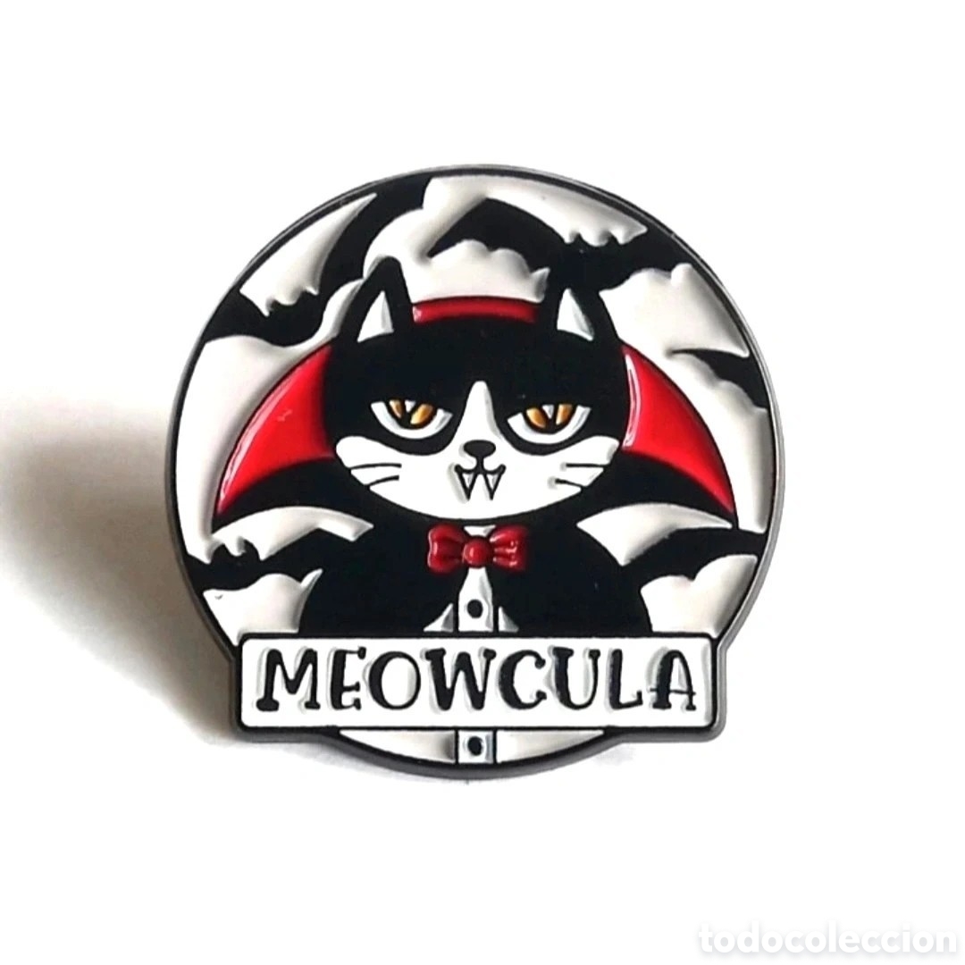 Pins de colecci&oacute;n: Pin met&aacute;lico &rdquo;Meowcula&rdquo;.