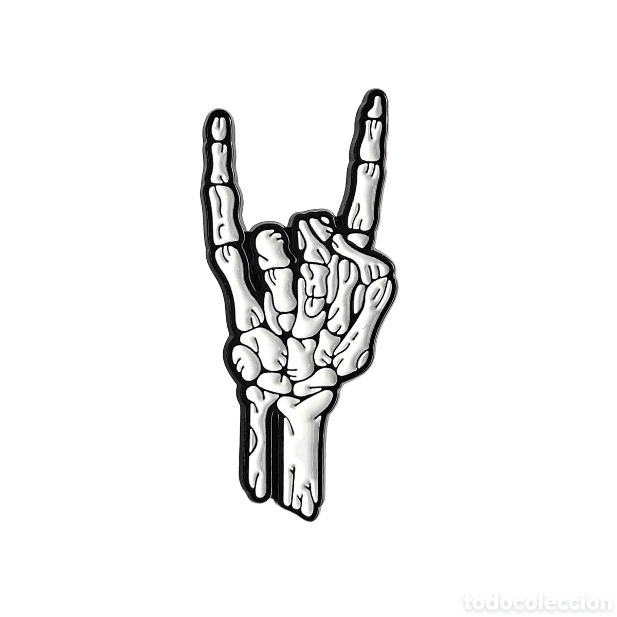 Pins de colecci&oacute;n: Pin met&aacute;lico &rdquo;Mano/Rock&rdquo;.