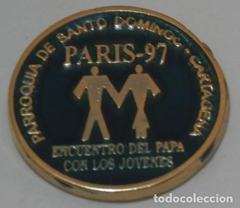 Pins de colecci&oacute;n: PIN'S DE LA PARROQUIA S. DOMINGO DE CARTAGENA - ENCUENTRO DEL PAPA CON LOS JOVENES