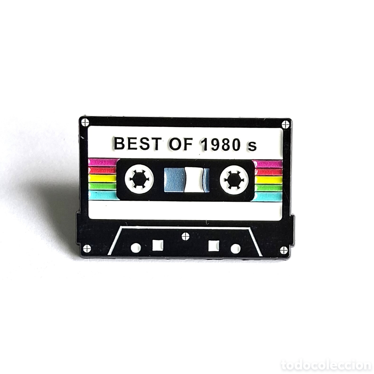 Pins de colecci&oacute;n: Pin &rdquo;Cassette/Best of 1980s&rdquo;.