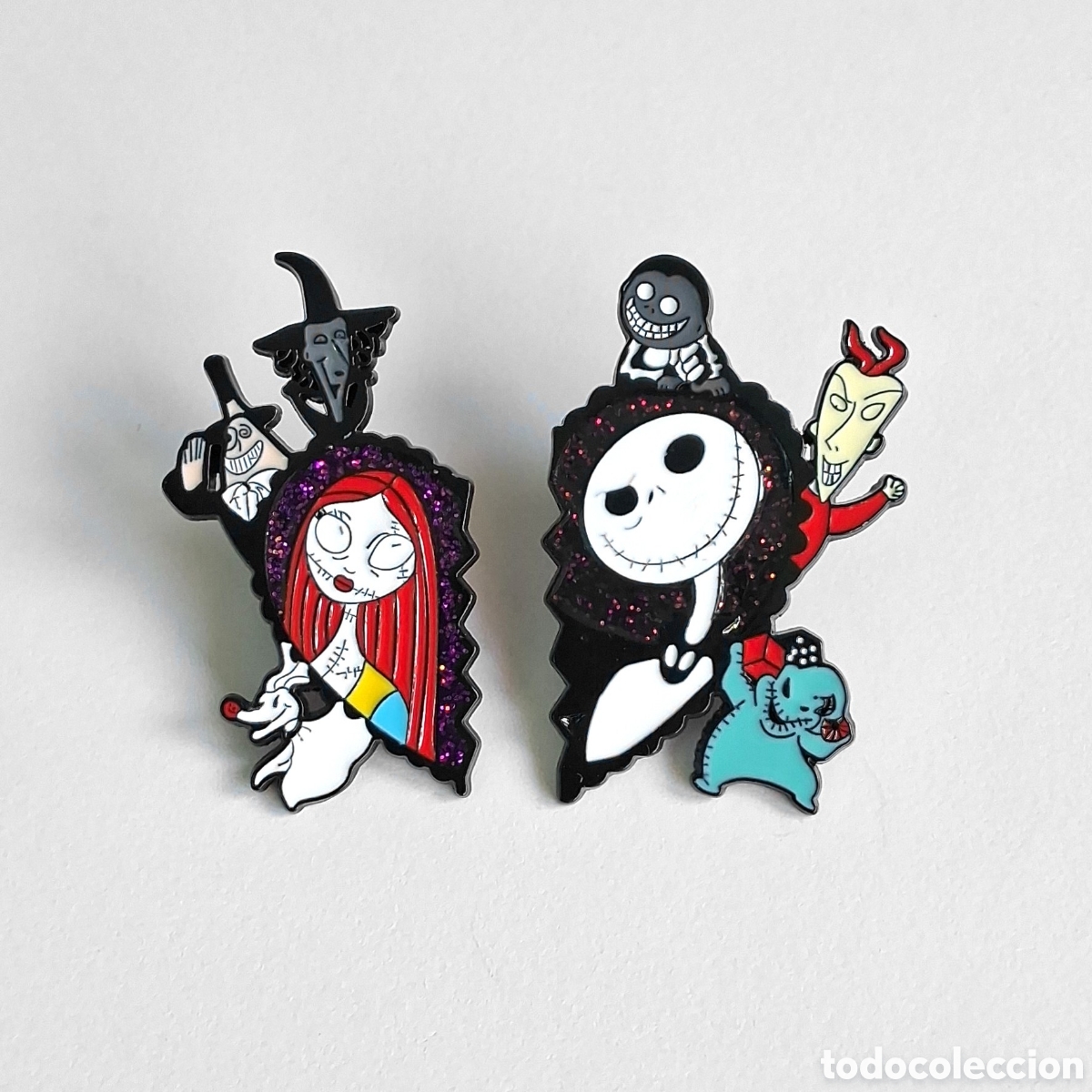 Pins de colecci&oacute;n: Pin doble &rdquo;Pesadilla Antes de Navidad&rdquo;.