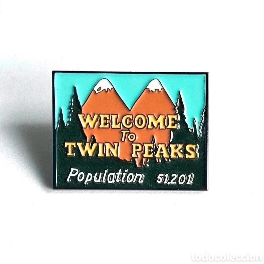 Pins de colecci&oacute;n: Pin cartel &rdquo;Twin Peaks&rdquo;.