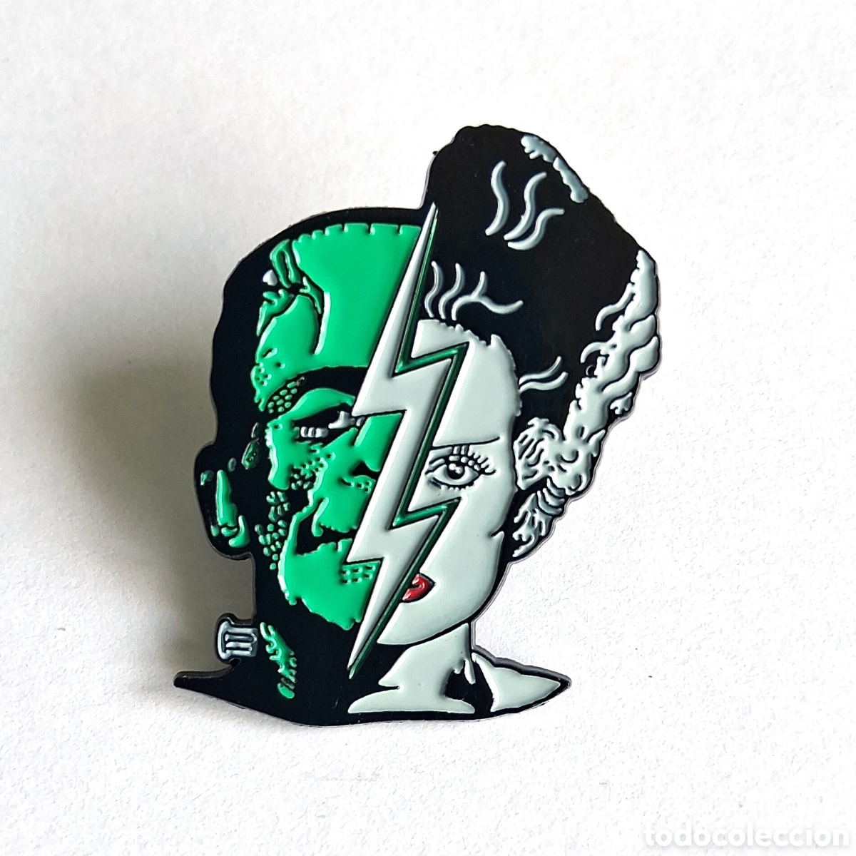 Pins de colecci&oacute;n: Pin cabeza &rdquo;Elsa y Frankenstein&rdquo;.