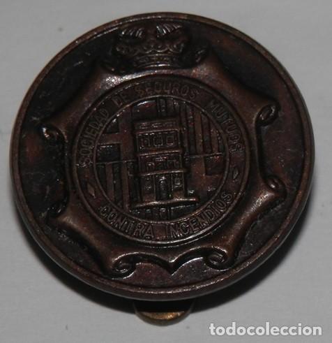Pins de colecci&oacute;n: ANTIGUO PIN'S DE OJAL DE LA SOCIEDAD DE SEGUROS MUTUOS CONTRA INCENDIOS
