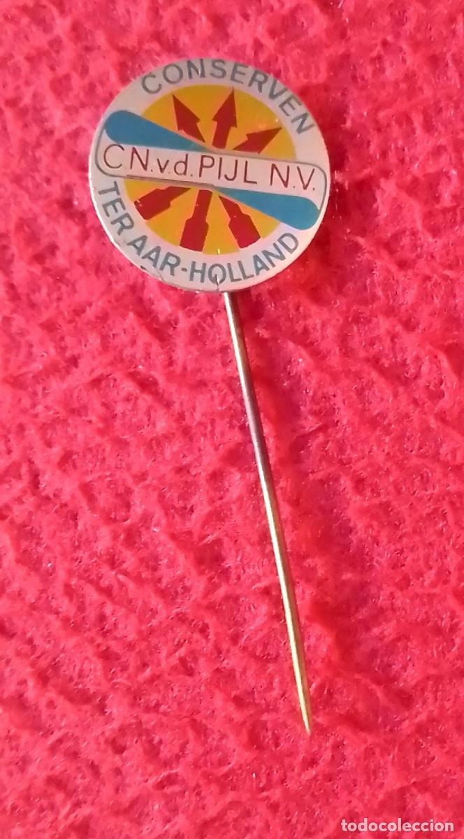 Pins de colecci&oacute;n: PIN DE AGUJA INSIGNIA ALIMENTACI&Oacute;N? HOLANDA? NETHERLANDS? CONSERVAS ? TER AAR HOLLAND PIJL CONSERVEN