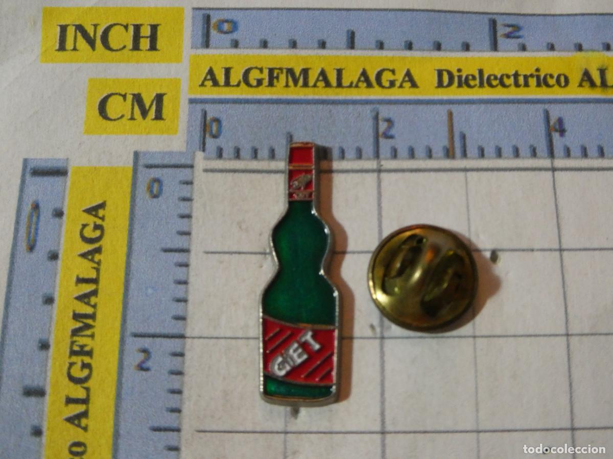 Pins de colecci&oacute;n: PIN DE BEBIDAS. BOTELLA BOTELL&Iacute;N DE GET. LICOR FRANC&Eacute;S DE PLATANO.